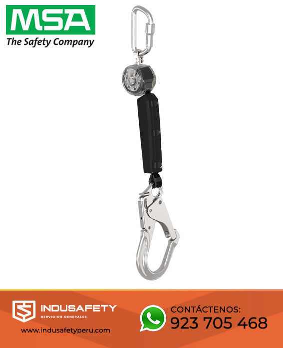  BLOQUE RETRÁCTIL MSA V-TEC™ WEB 1.8 M UNA SOLA PIERNA - VTOHW-011-DA-A 